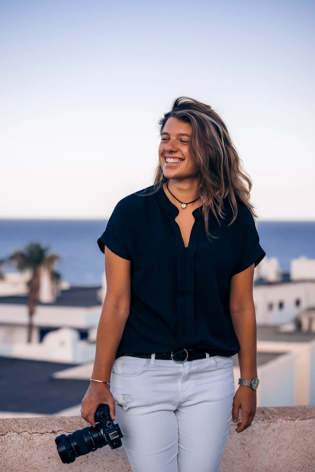 Franca Gielen with her camera