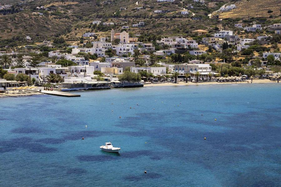 Greece, Cyclades, Syros, Kini beach