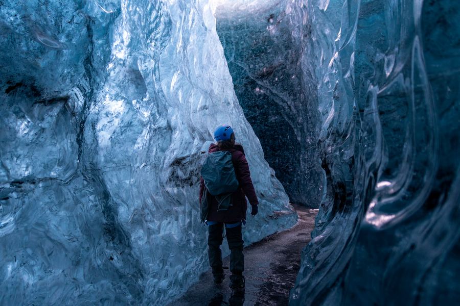 Iceland, Ice Cave, Winter