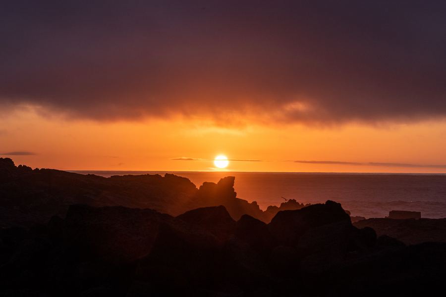 Iceland, Sunset, Coast, Sea
