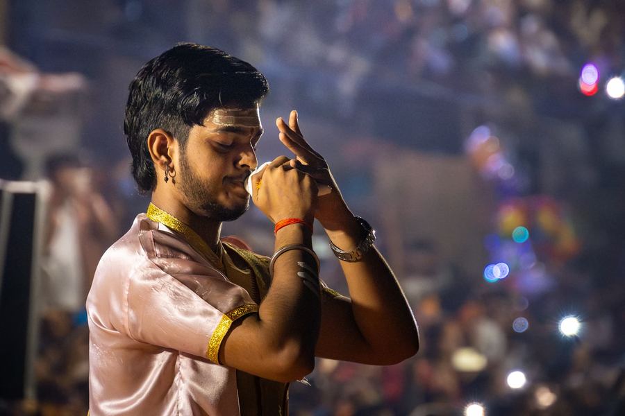 India, Varanasi, Aarti Ceremony