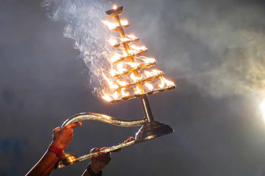 India, Varanasi, Aarti Ceremony