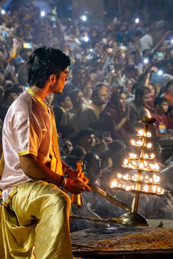 India, Varanasi, Aarti Ceremony