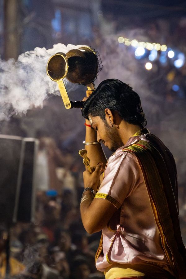 India, Varanasi, Aarti Ceremony