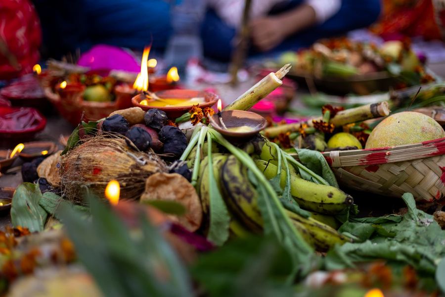 India, Varanasi, Chhath
