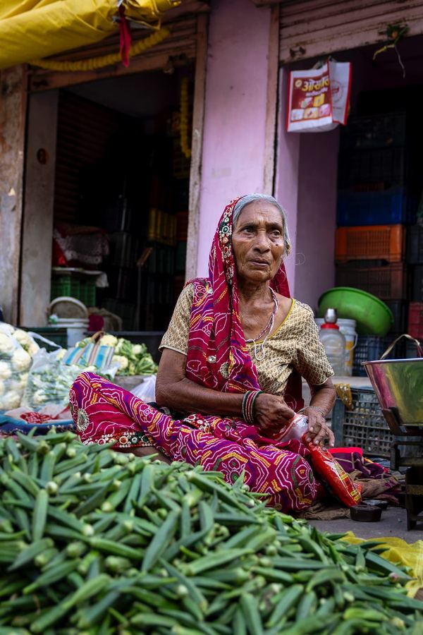 India, Jaipur, Market, Portrait