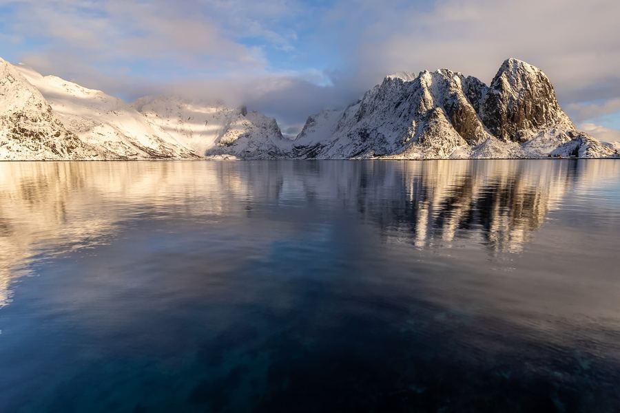 Lofoten, Norway, Winter, Hamnoy, Reine