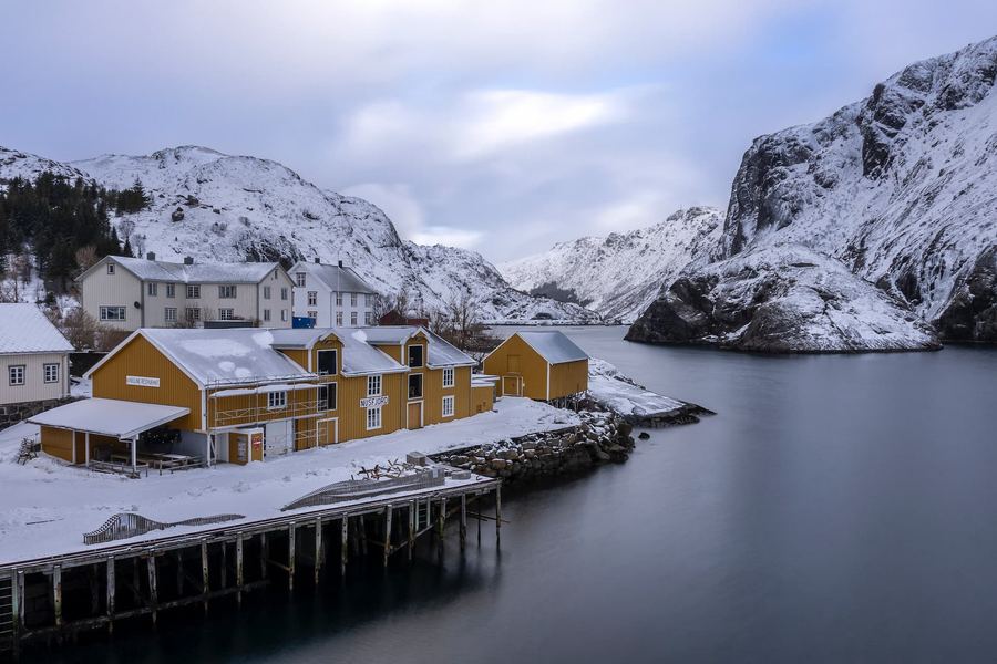 Lofoten, Norway, Winter, Nusfjord
