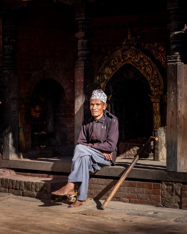 Nepal, Bhaktapur, Portrait