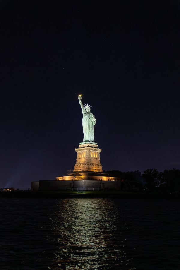 New York City, NYC, Statue of Liberty, Evening