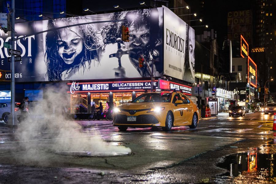 New York City, NYC, Times Square, Yellow cabs