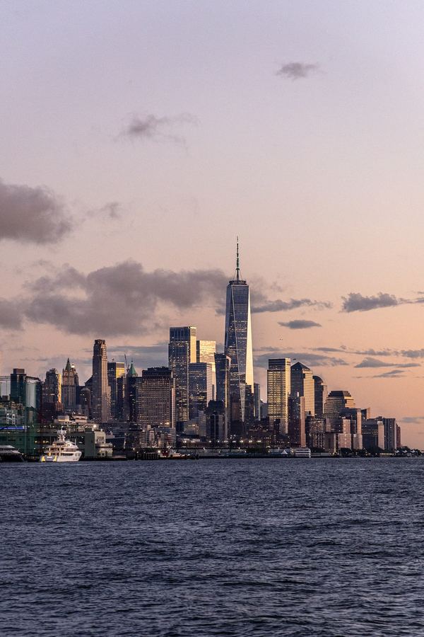 New York City, NYC, Skyline, Sunset