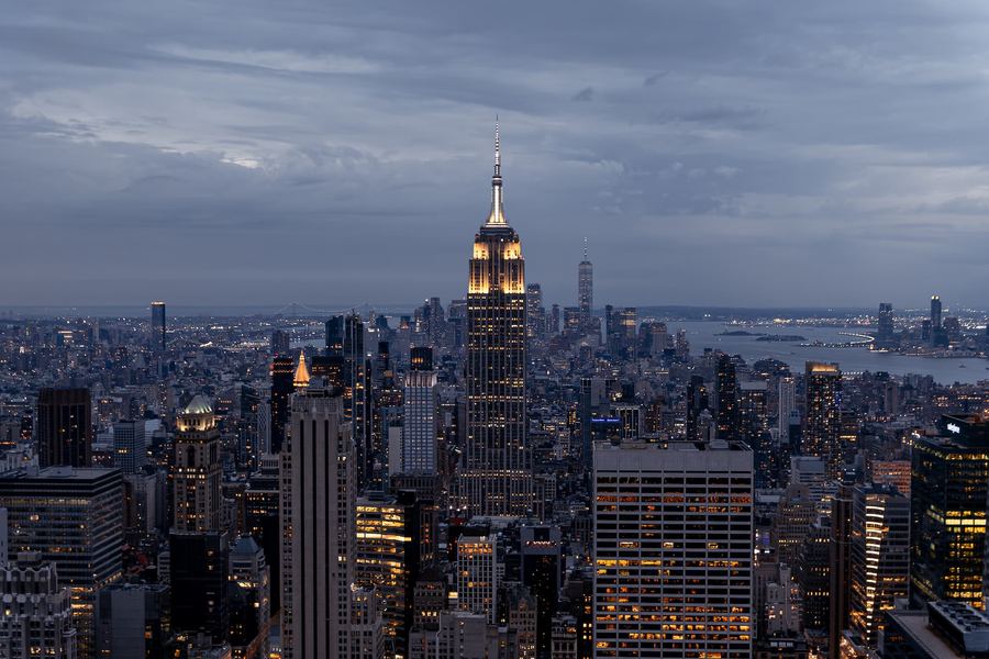 New York City, NYC, Skyline, View Top of the Rock
