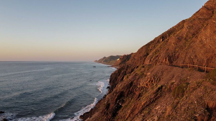 Spain, Andalusia, Mojácar, Macenas, Drone view