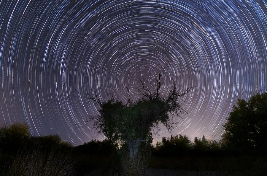 Star Trails Stack, Spain, Andalusia